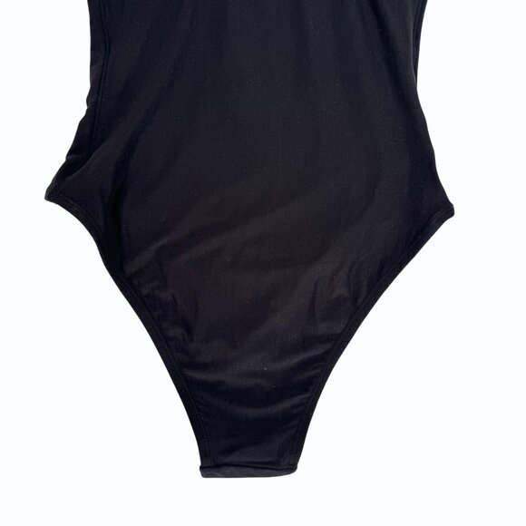 We Are HAH Eyes On Top‎ Black Bodysuit M Free People Underwire Adjustable Straps - Picture 6 of 14